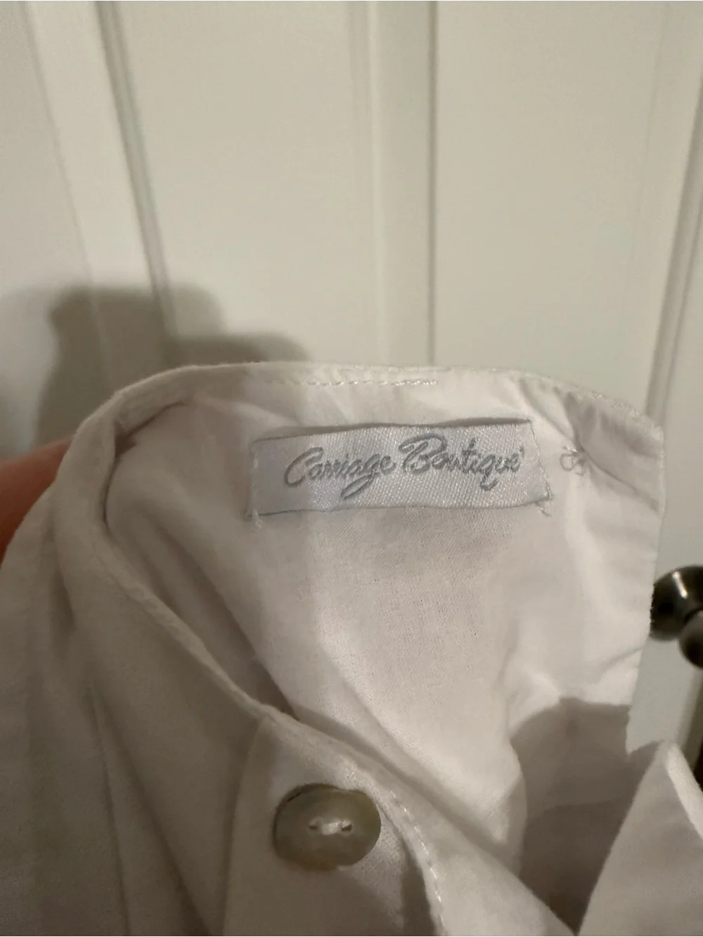Carriage Boutique Baby Boy Linen Pleated Bubble Romper White Tan Size 9M